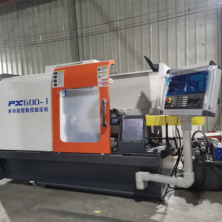 BOPX-600 High Accuracy CNC Heavy Duty Horizontal Slant Lamps  Cover Bowl Metal Spin Flow Lathe Forming Spinning Machine