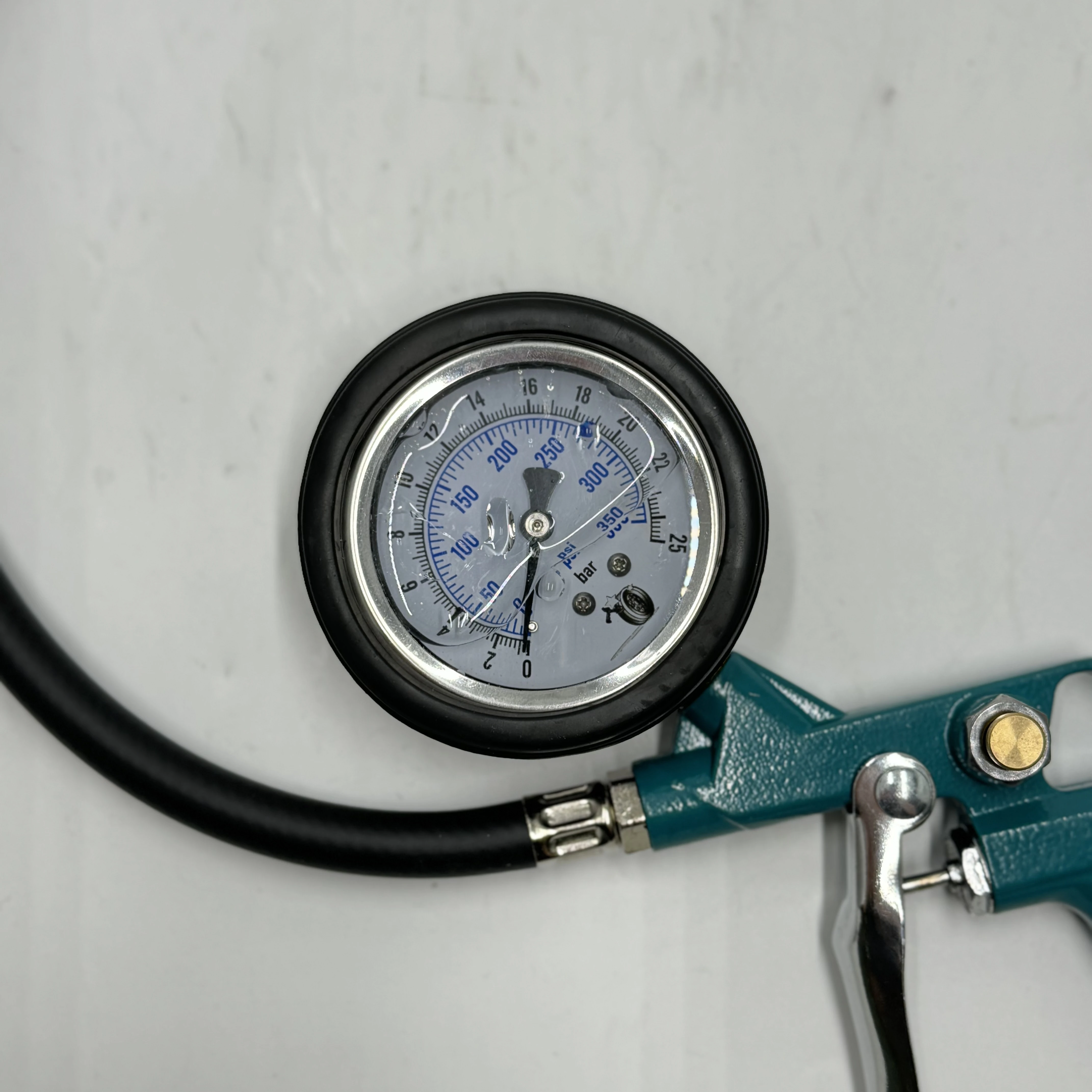 350psi Car Tire Pressure  Gauge  Inflator with rubber hose and meter