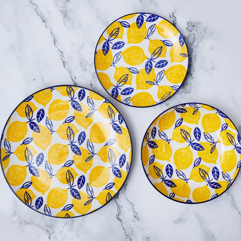 European Style Modern 18-PCS Porcelain Dinnerware Set Ceramic Tableware Dishes and Bowls for Food Use Free Sample for Home Use