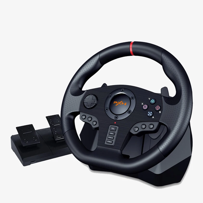 
PXN V900 Hot selling 900 degree Euro Truck Wired PC/PS3 Game Racing wheel for PS4/Xbox one&series/Nintendo Switch 