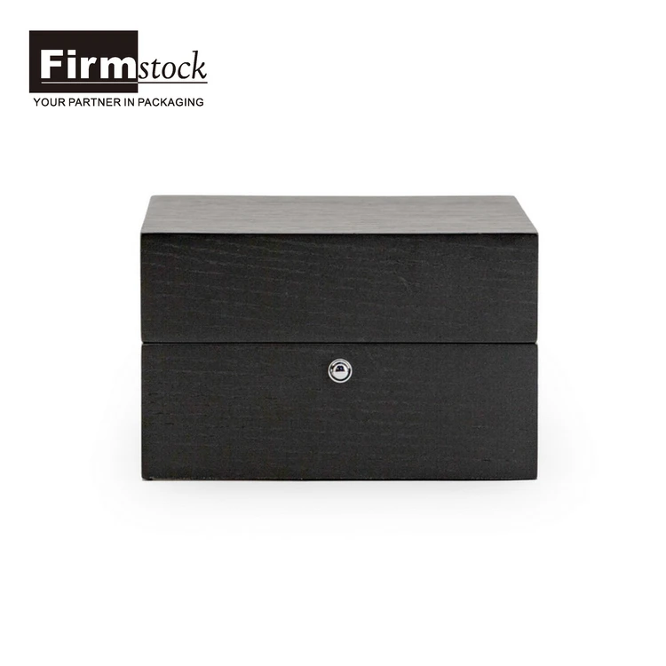 luxury custom logo popular wooden watch mens packaging case PU leather storage gift design watch box