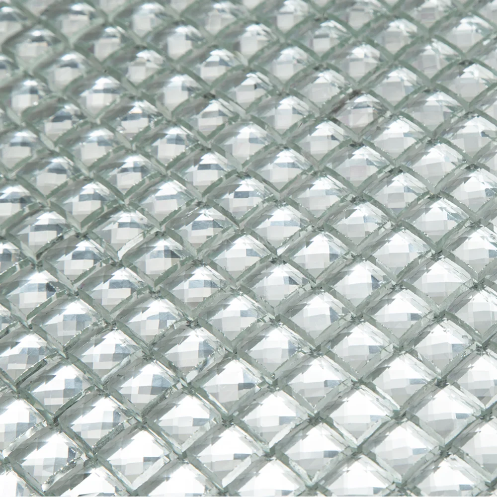 Century Shining Mirror Square Crystal Glass Mosaic Tile