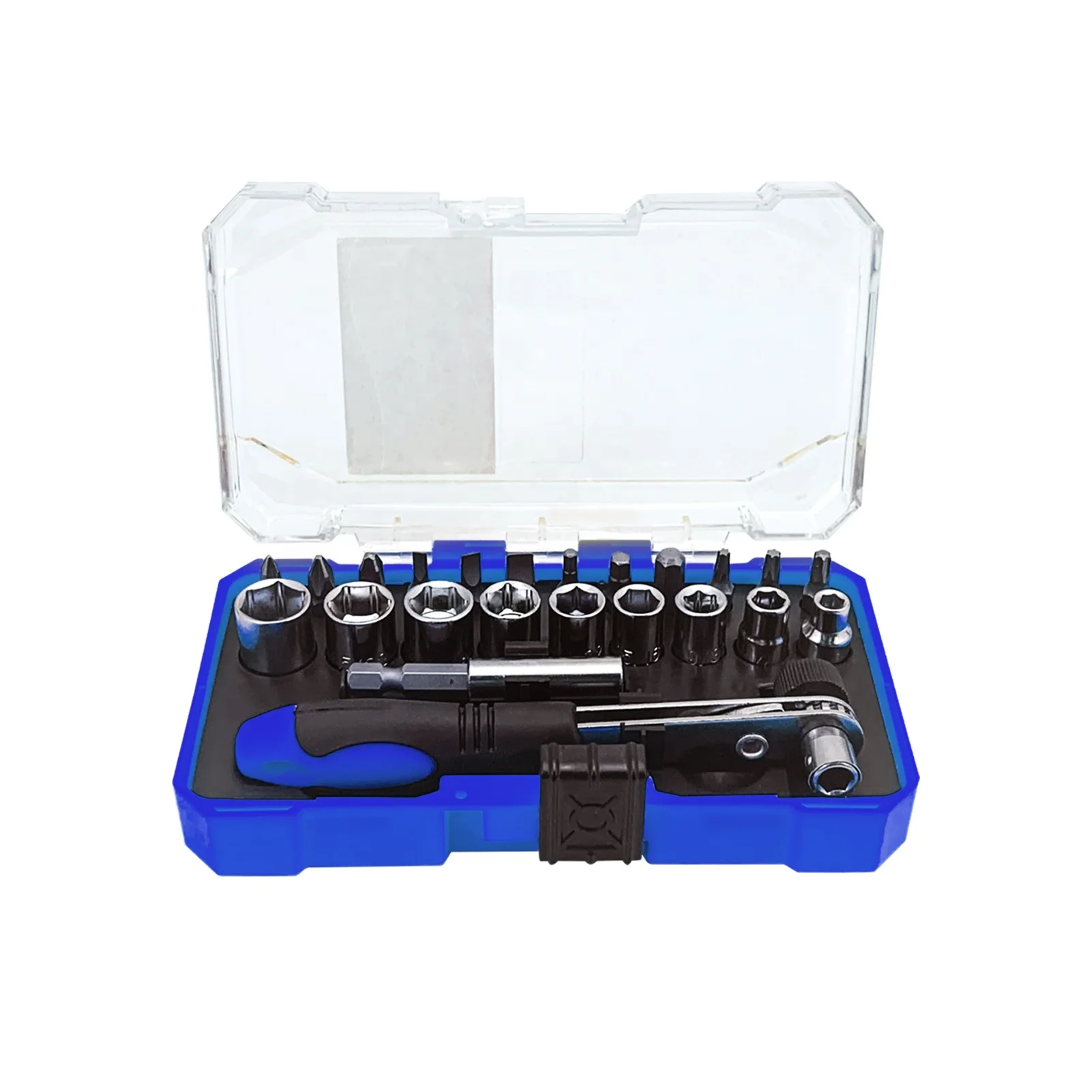 Professional 23pcs 1/4 Ratchet Wrench Socket and Screwdriver Bits Tool Set for Small Household Appliances