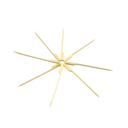 Custom Logo Length Disposable Round Wooden Fruit Skewer Barbecue Stick For BBQ Wholesale