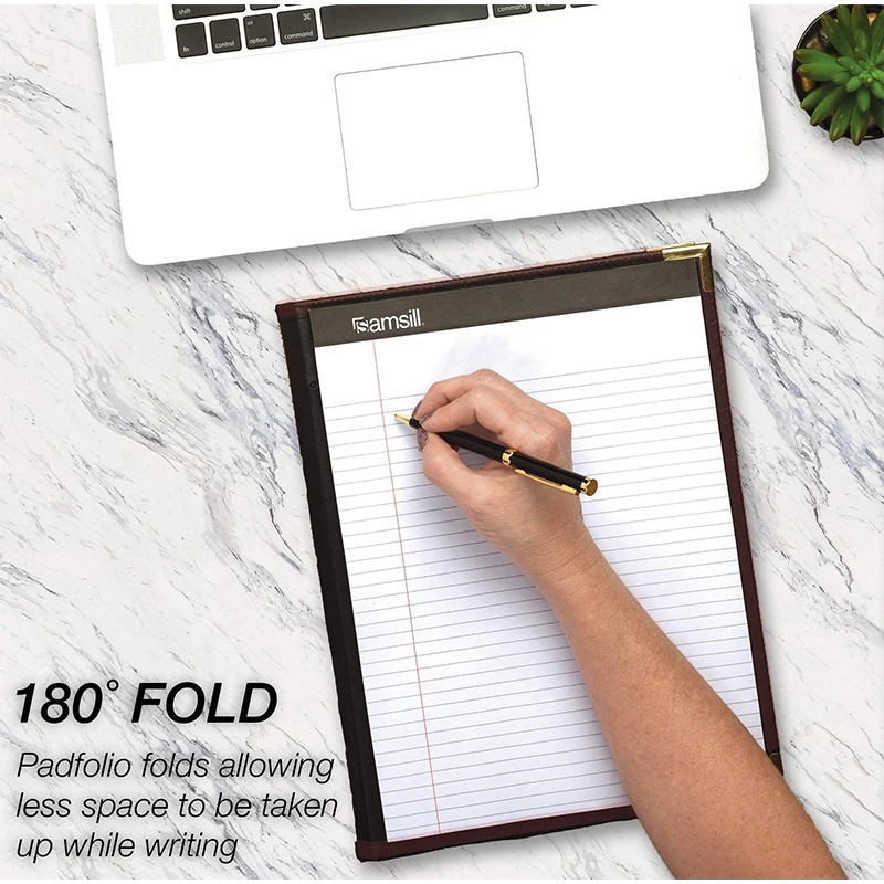 New style PU leather A4 menu cover holder