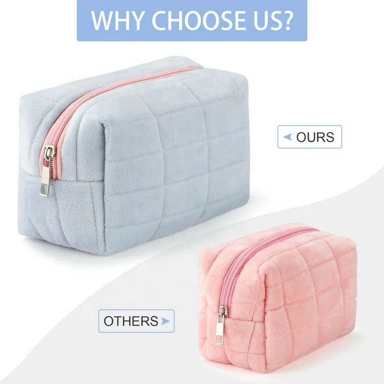 Makeup Checkered Cosmetic Bag Green Makeup Pouch Travel Toiletry Bag Organizer Cute Makeup Brushes Storage Bag for Women