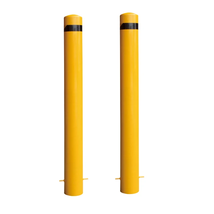 Car Position Post Parking Post Tube Safety Stainless Steel Parking Pole Bollard Barriers For Sale