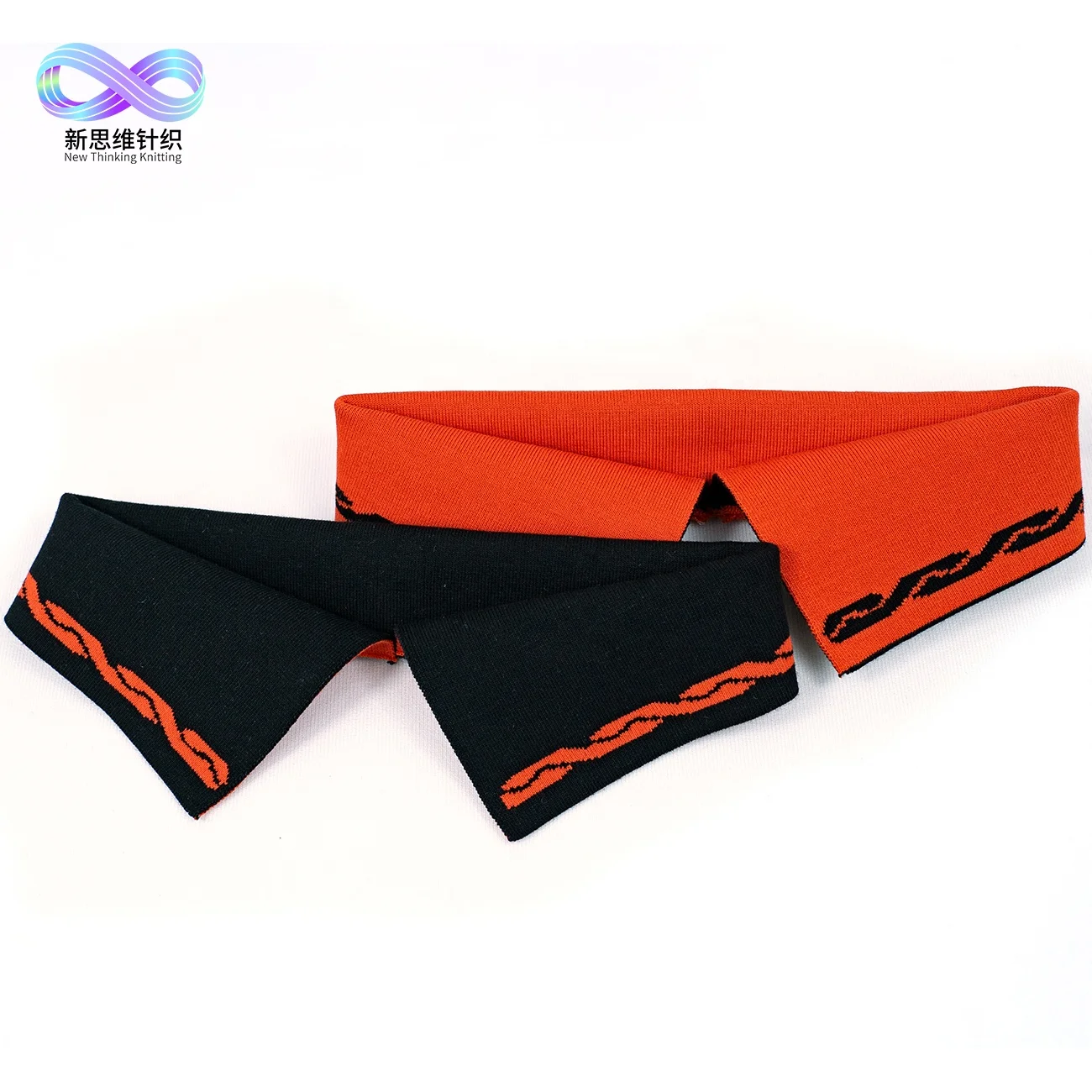 
Stock graphic customization of knitting rib collar and cuff for shirt accessories 