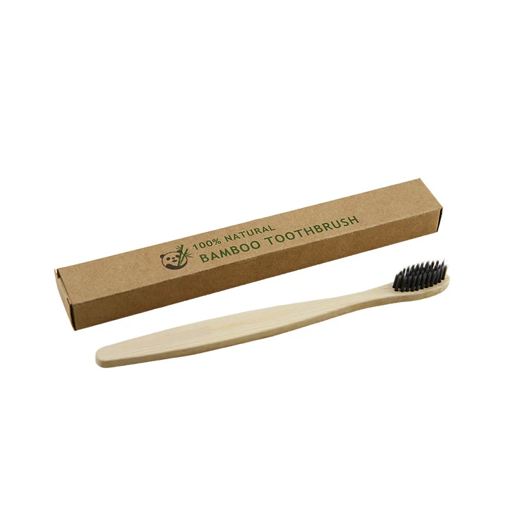 4 pcs eco friendly manufacturers usa exported bamboozled charcoal bamboo toothbrush with natural bristles