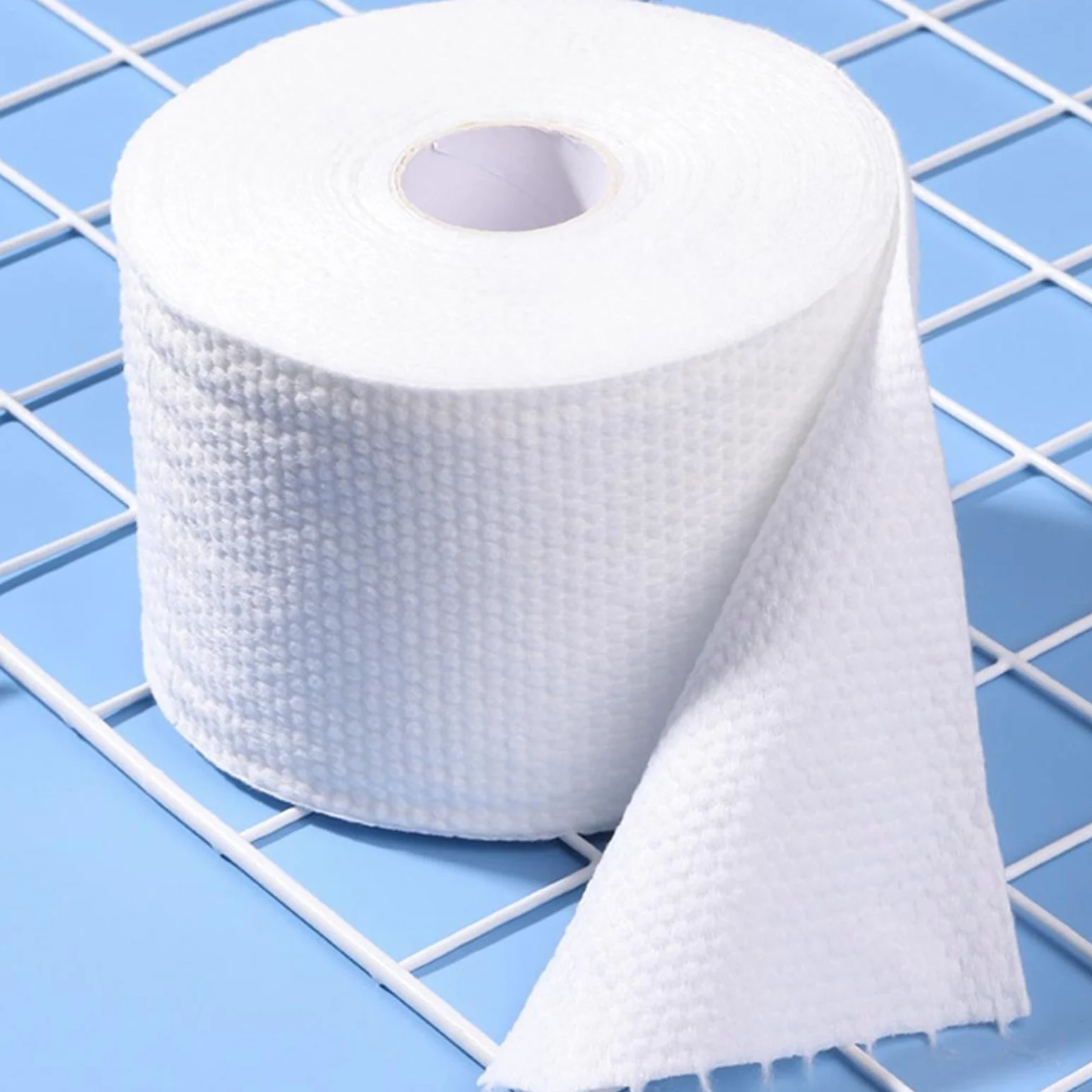 Cotton Face Towel 200GSM Soft Lint-free Facial Cotton Tissue 60Pcs Disposable Dry Towel for Sensitive Skin With Dust-Proof Bag