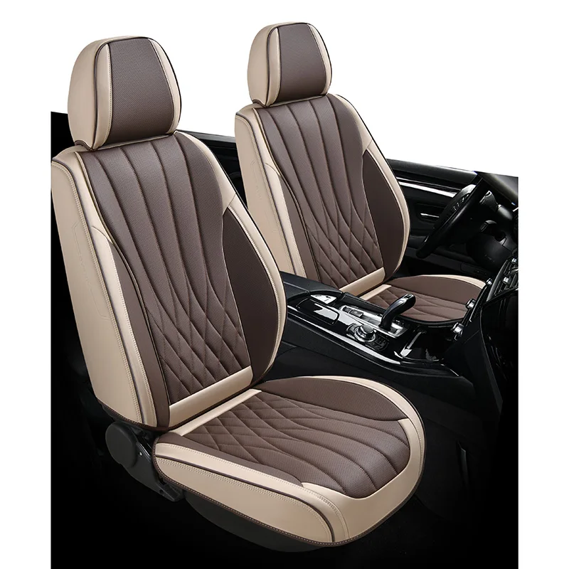 Car Accessories Luxury Breathable Seat Cover 3D Four Season Universal Full Set Leather Car Seat Cushion