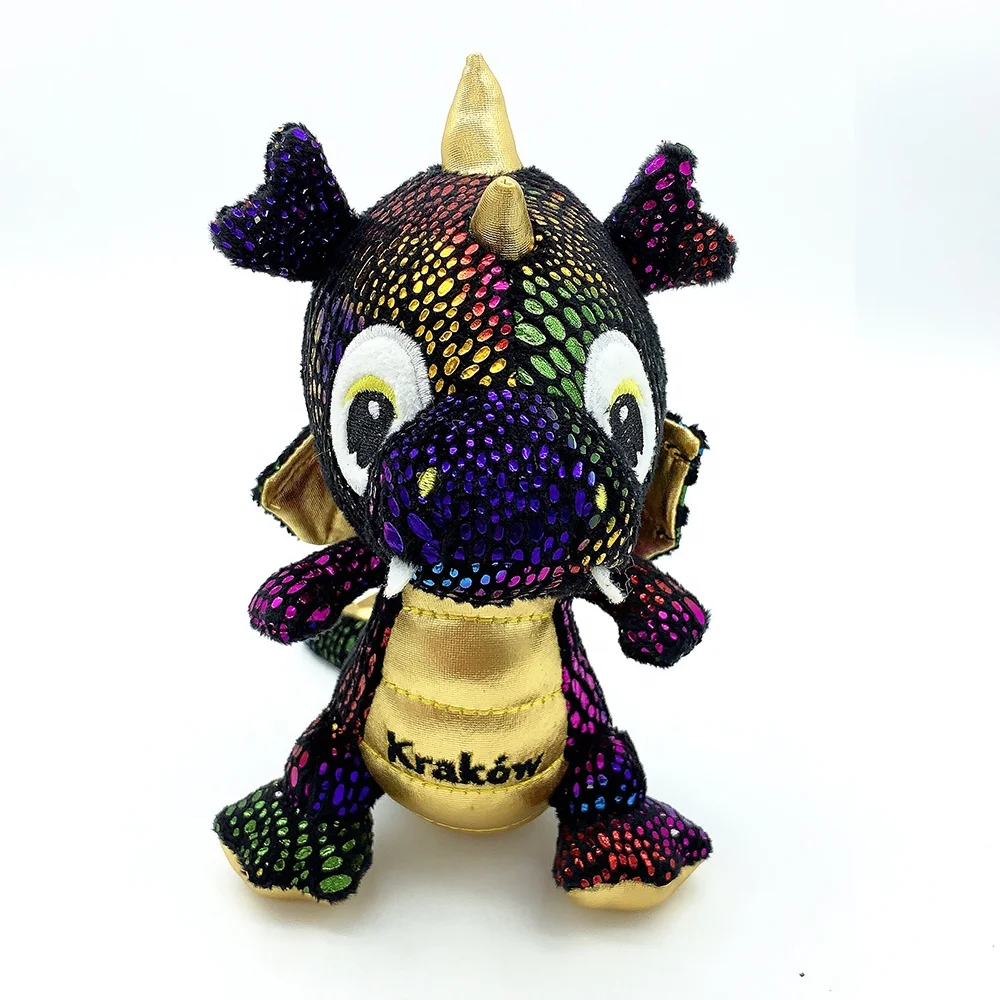 Wholesale Plush stuffed printing dragon animal toy plush Poland dragon plush dinosaur Krakow toys