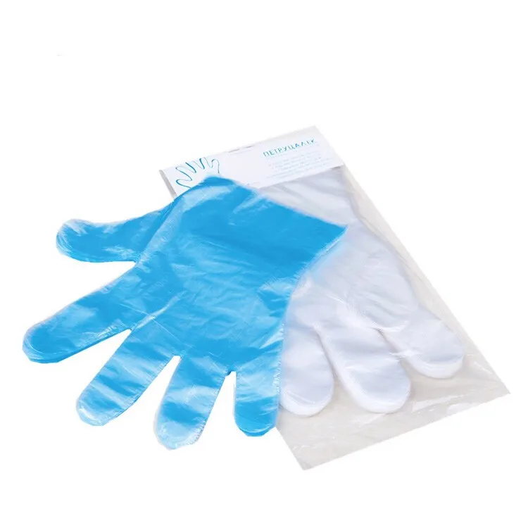 
HDPE LDPE CPE TPE clear polyethylene disposable plastic gloves 