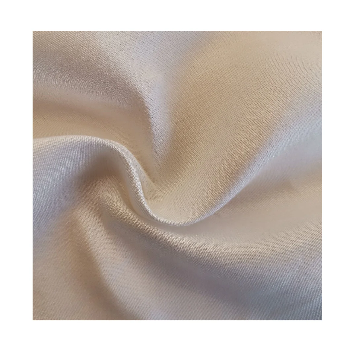 60% Hemp 40% Tel Blended Fabric Smooth soft glossy twill fabric for cloth