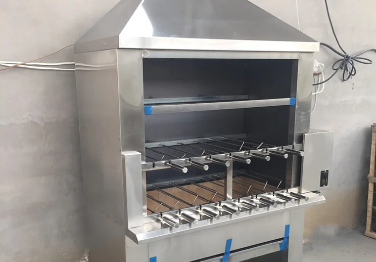 LPG gas barbecue grill big burner meat roaster stove grill machine 8 burner gas bbq grill meat kebab roasting baker