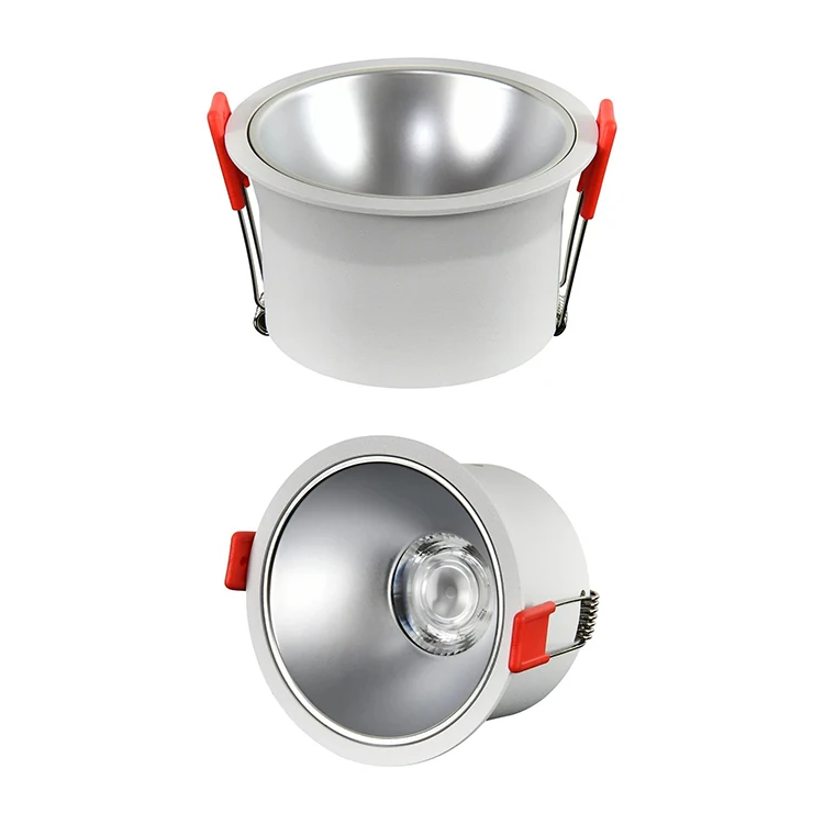 Deep Cup COB Spotlights Adjustable Led Recessed Downlight 7W 12W 18W Focus Spotlight Down Lights Embedded Round Downlights