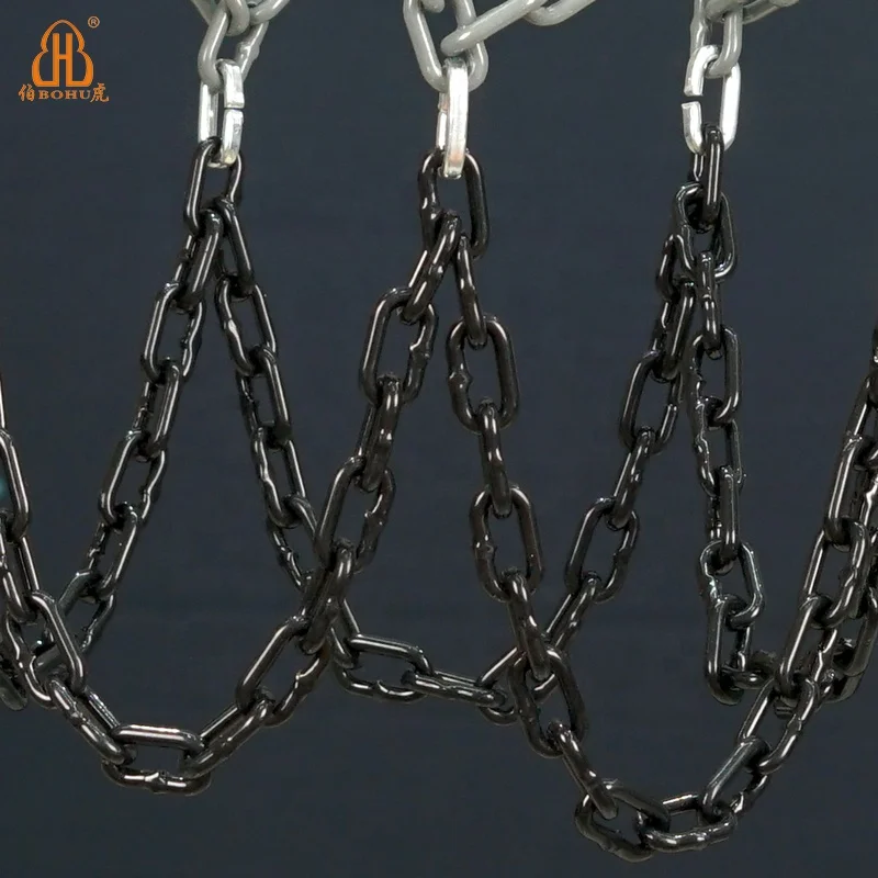 BOHU 2.8mm chain SPURS white grey black Alloy Steel professional basketball Net Chain outdoor