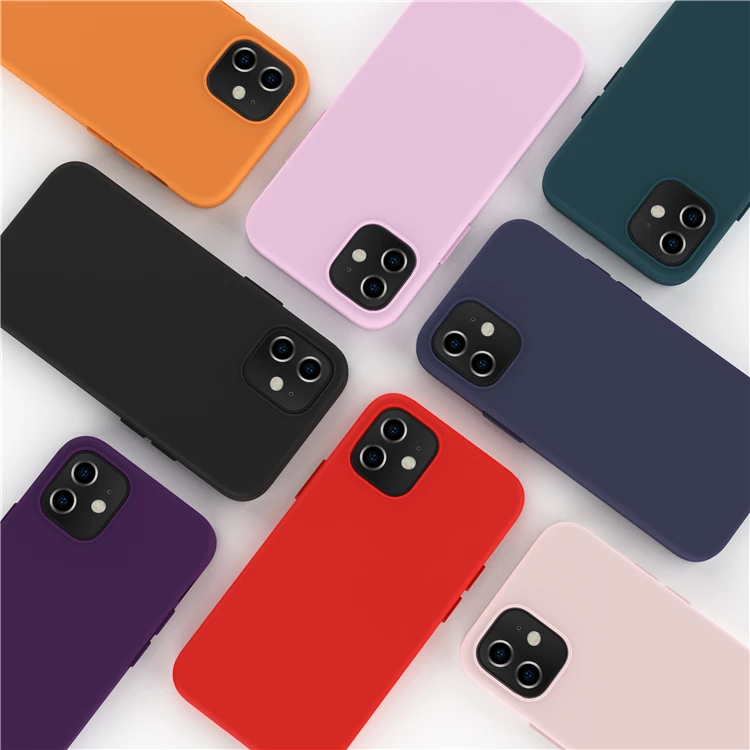  2020 НОВЫЙ 5 4 дюймовый защитный жидкий силиконовый чехол для телефона iPhone 12 Mini