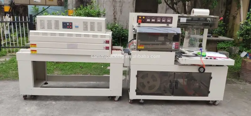 Полностью автоматическая машина для упаковки термоусадочной пленки типа L с термоусадочным туннелем