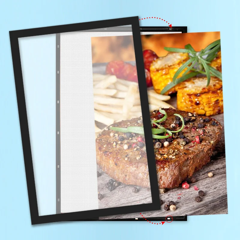 Shop Window Hanging Cosmetics Photo Light Box Magnet Panel