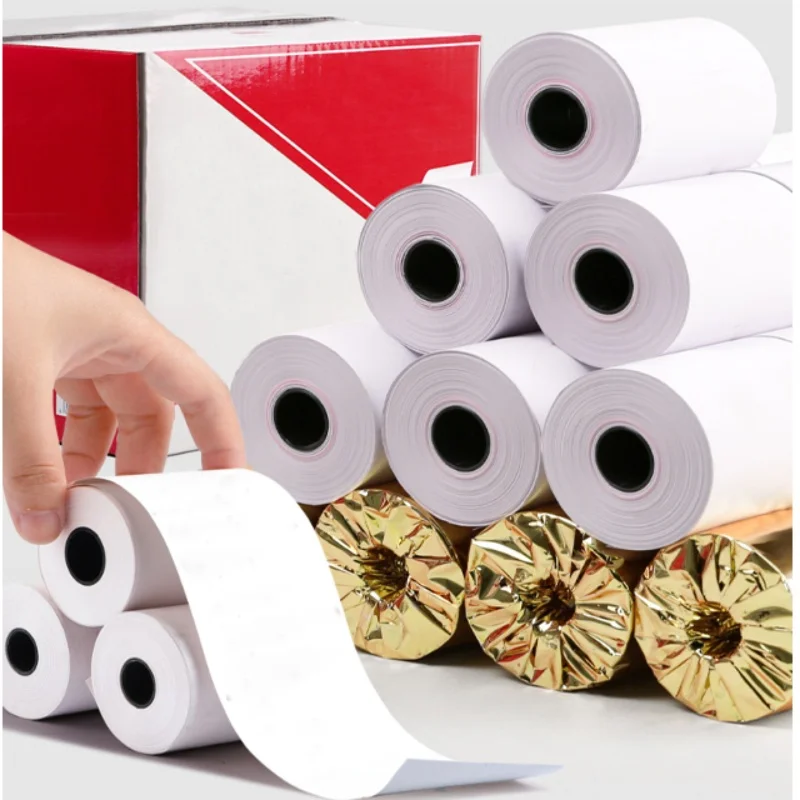 Thermal Paper Roll Bpa Free Pos Paper Roll Thermal 57*40 With Small Tube Core Thermal Paper 80x80