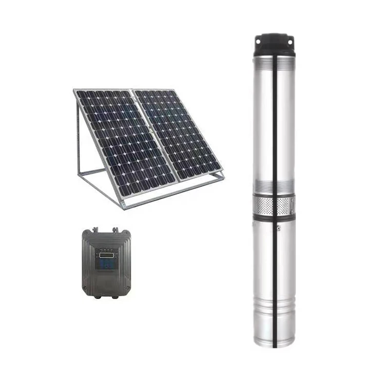 100m 150m 200m 300m Head Large Flow Solar Water Pump Kit Solar Well Pump Kit for Agriculture