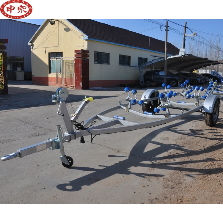 0.5 ton  RIB Boat Trailer With Roller Hand Winch