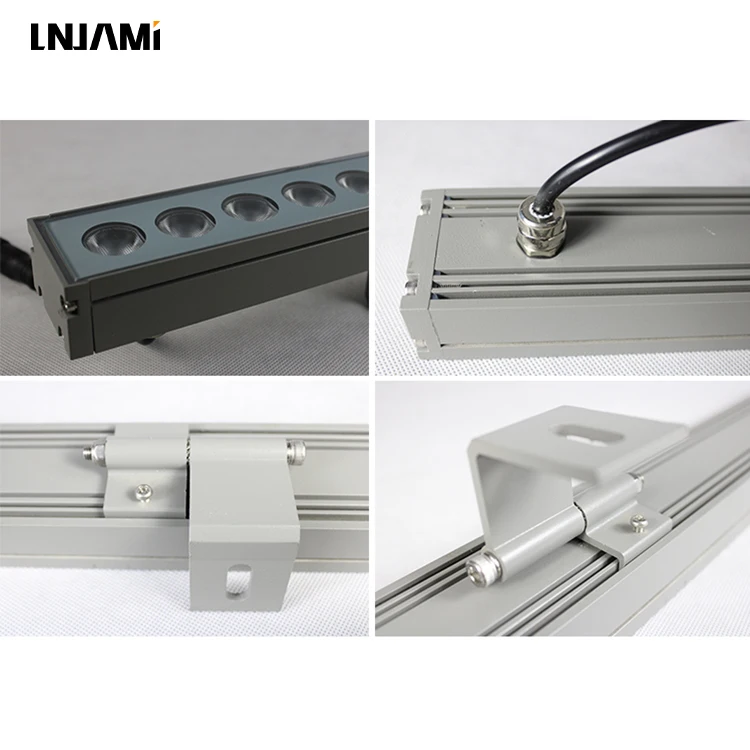 LNJAMI 36W DC24V LED Wall Washer IP65 Waterproof RGB Wallwasher Light For Outdoor Landscape Bridge Building Facade Lighting