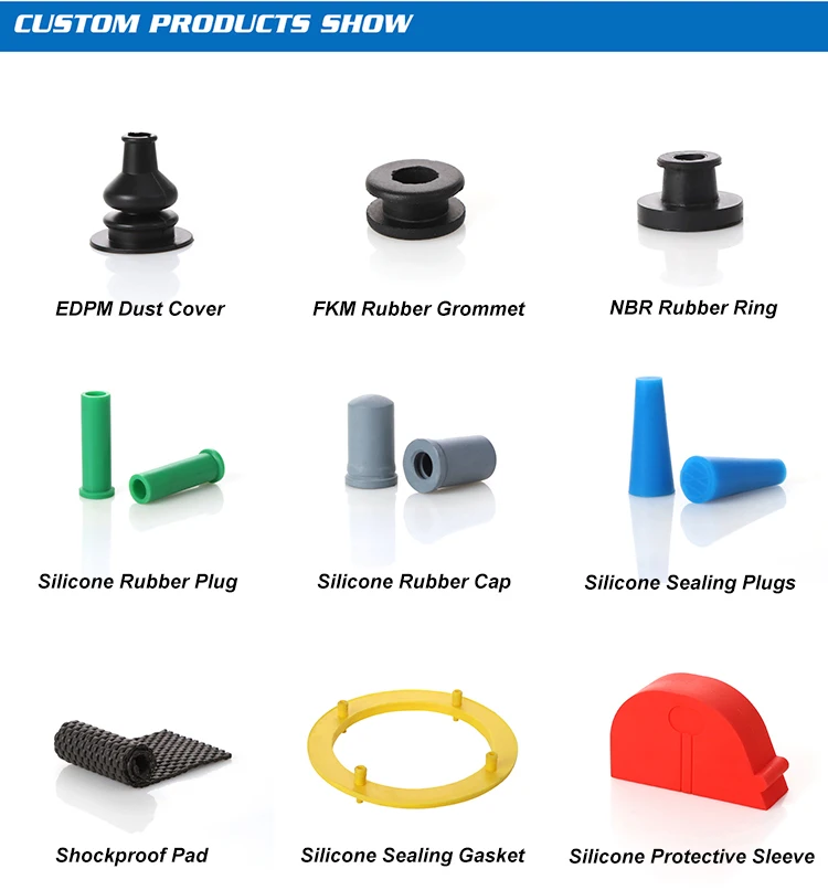 customized natural rubber products anti-friction rubber shock mat for sale