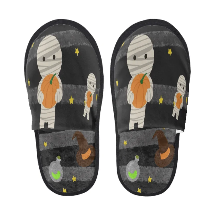 Хэллоуин, распродажа, плюшевые зимние теплые женские тапочки eva