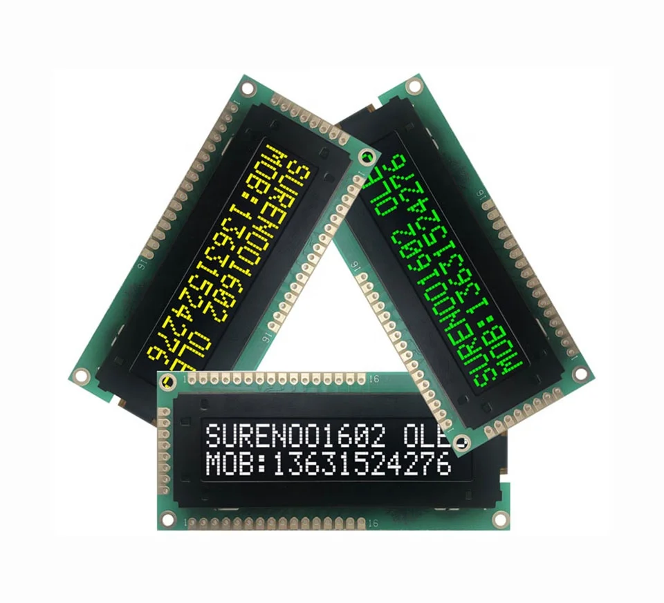  Реальный OLED-дисплей 80X36 1602 162 16X2 KS0066 COG ЖК-модуль с параллельными символами дисплей LCM панель экрана поддержкой SPI IIC