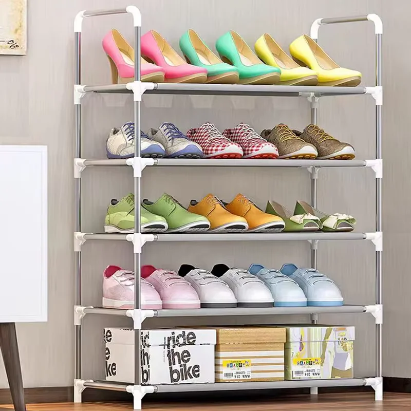 4 Tiers shoe rack Shoe Organizer 12 Pairs Space Saving  Iron plastic  Shoe Shelf