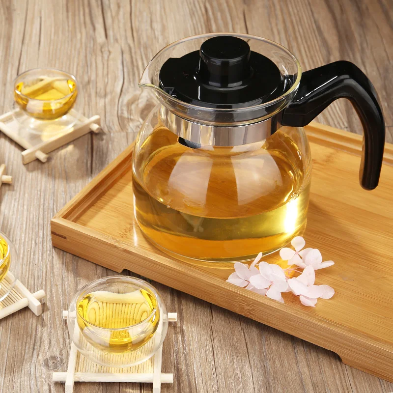 
Stovetop safe modern tea kettle gift package clear borosilicate tea pot heat resistant moroccan tea pot 