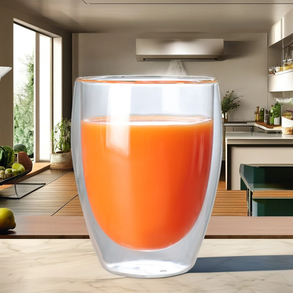 High Borosilicate 12oz 16oz Double-Walled Glass Tea Cups Tea Cups & Saucers with High Durability