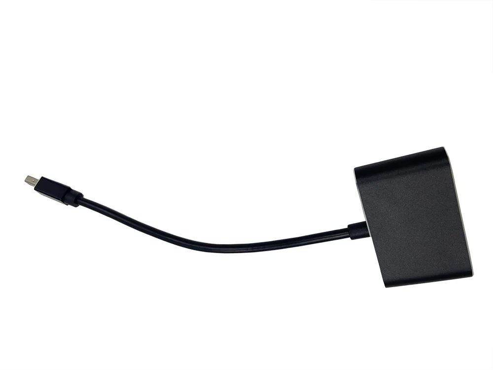 Мини-адаптер DisplayPort для HDMI VGA 2 адаптера в 1 Мини DP конвертер совместим с компьютером