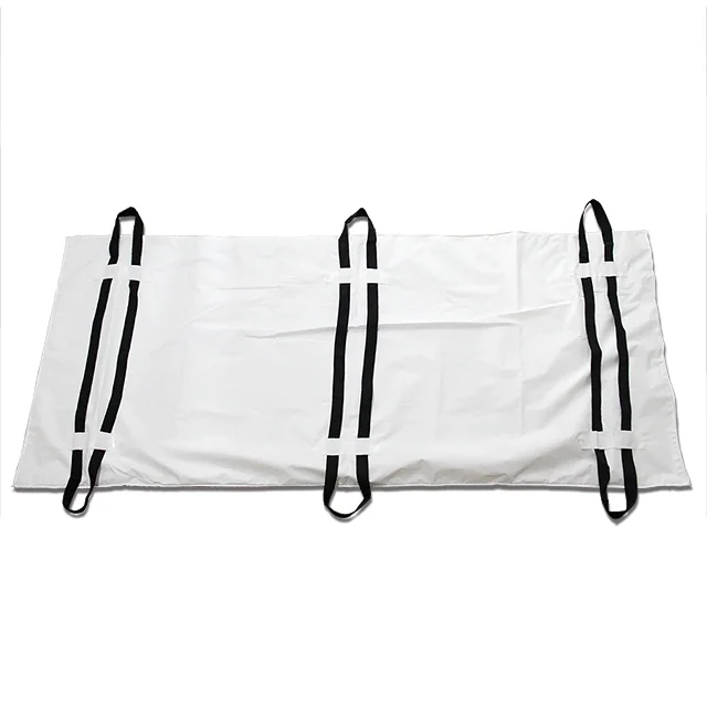 6-Handles Non-woven Fabric Dead Cadaver Body Bag For Funeral Mortuary Waterproof Disposable PVC Plastic Corpse Bags
