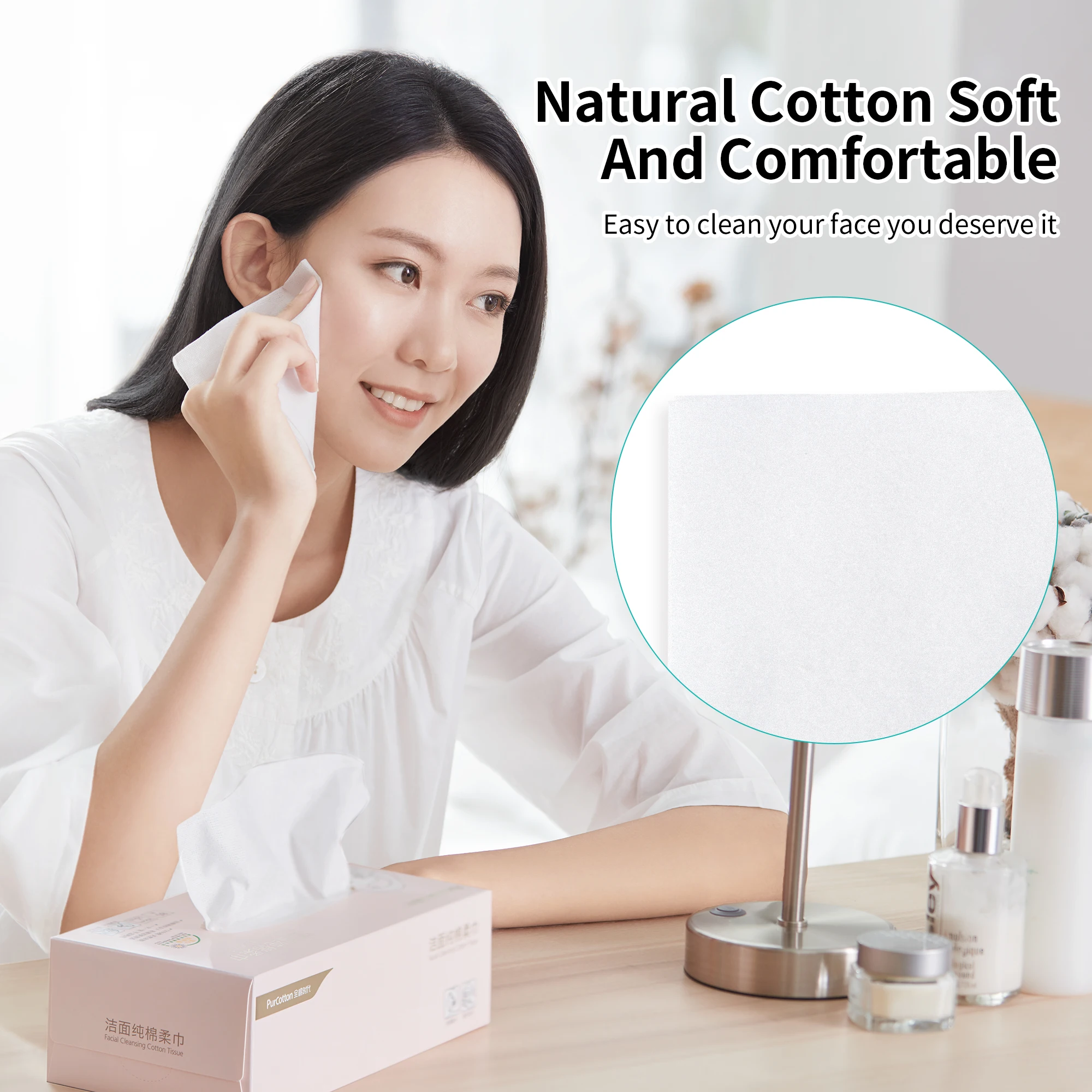 Winner Organic Cotton Pads Square Ultra-thin Makeup Remover Pads Eye Lip Nail Cleaning Cotton Cleansing Pads Remover