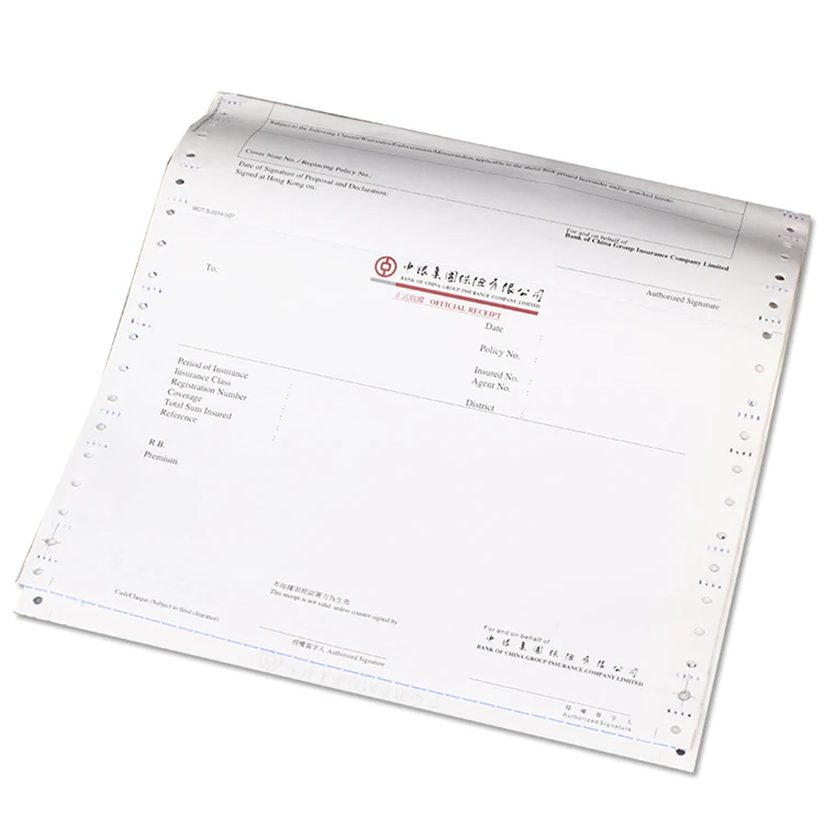  Factory Direct Sale 100% Raw Wood Pulp Widely Used Carbonless Paper Computer
