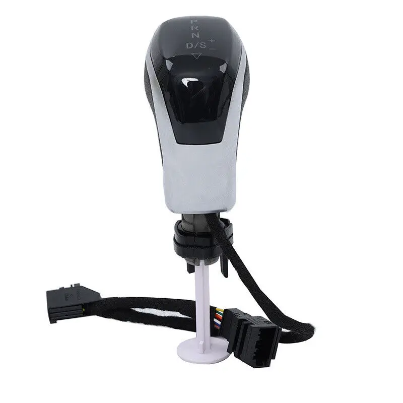Automatic manual car LED gear shift knob speed lever leather steel cover shifter for VW arteon polo T7 vento golf 3 6 mk5 mk6 7