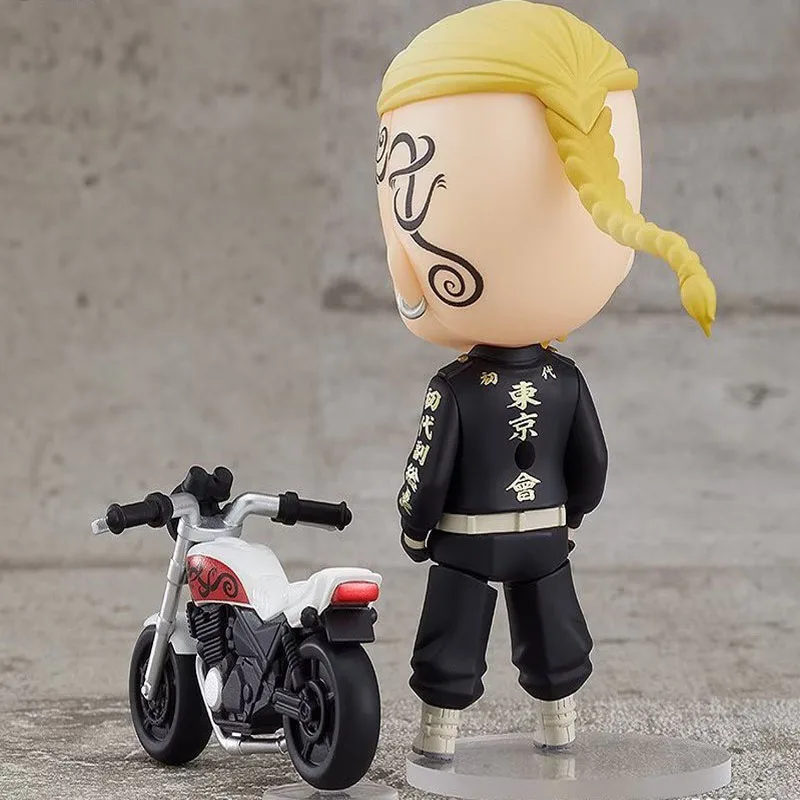 Manjiro Sano Anime Figures Tokyo Revengers Figure Movable Replacement Parts Model Toy Q Version Cute Collectible Doll Gift Mikey