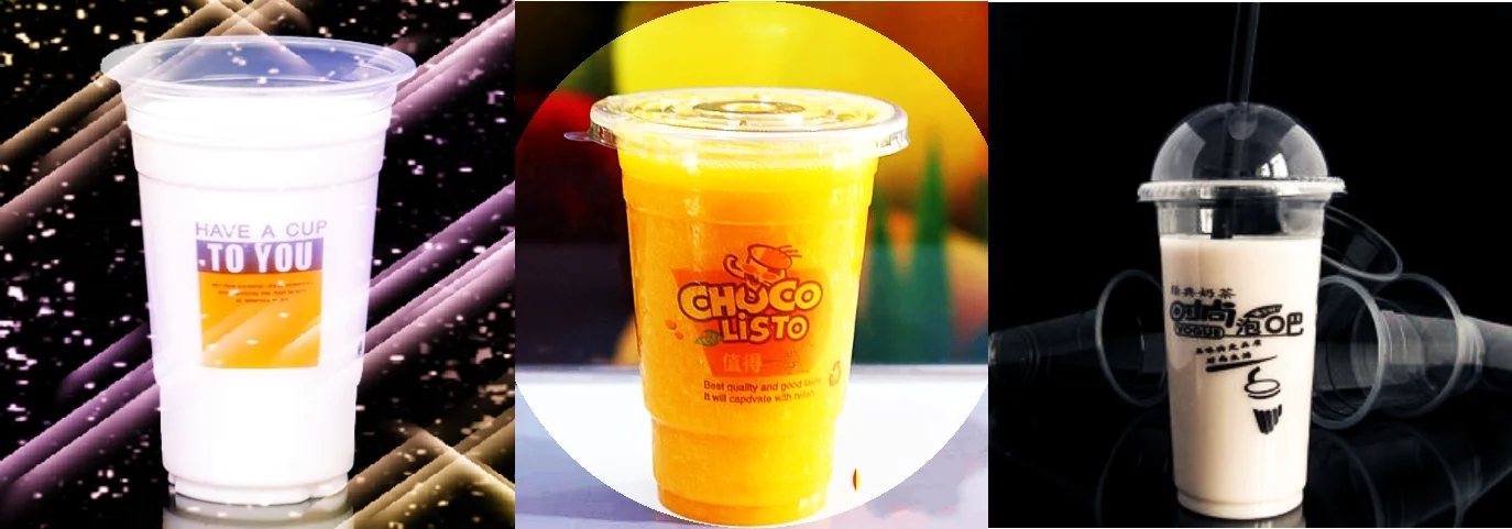 giant tumbler plastic cup 500ml disposable glass beverage cups cold cups clear