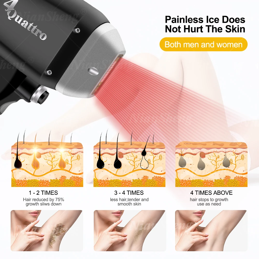 755 808 1064nm so pranos ice platinum Titanium Diode Laser  Permanent Hair Removal Beauty Machine