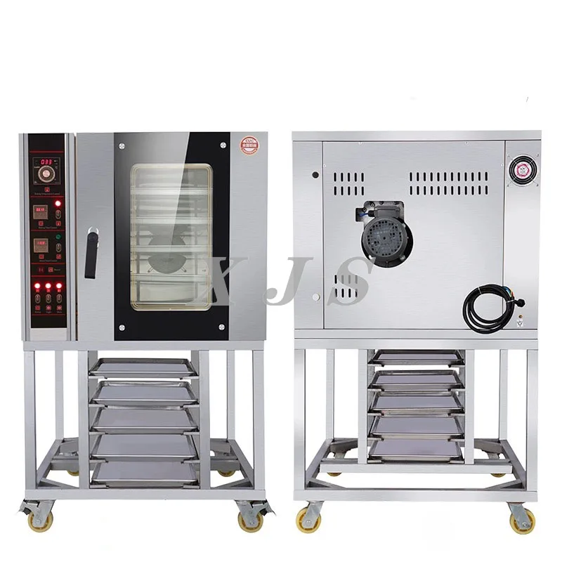 Kitchen Equipment 5-12 Trays Capacity Commercial Convection Electric Oven For Baking