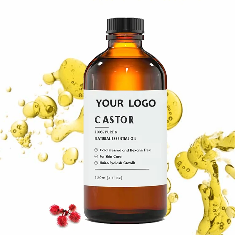 wholesale jamaican black organic pure castor oil press cold extract nourishing body hair care natural essential oil