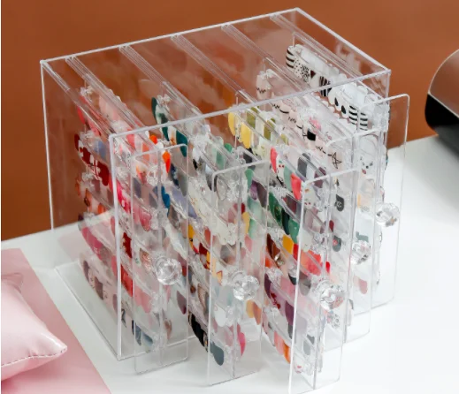 Beauty Salon Acrylic Nail Art Plastic Nail Stand Sample Display Polish Gel Display