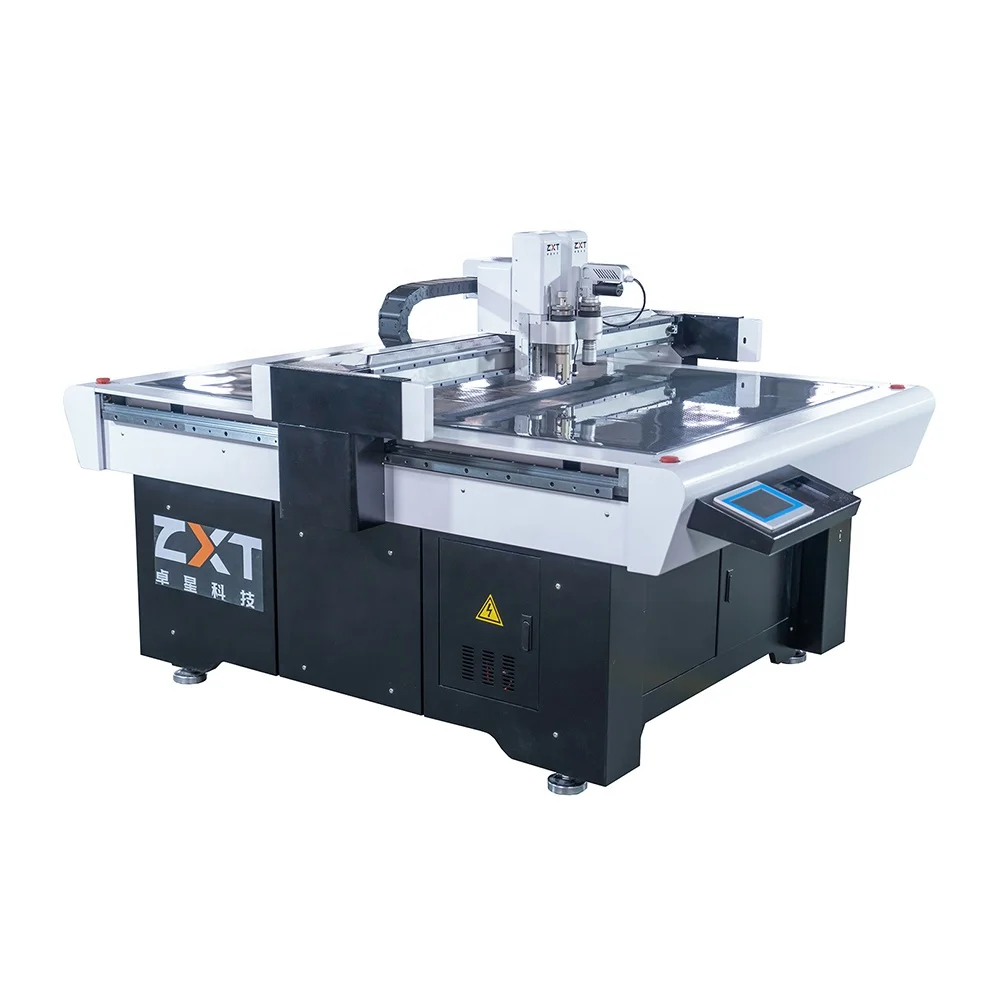 ZXT 1113 Small Size High Efficiency Digital Knife Cutting Machine For Gasket Automatic Rubber Sheet Board Cutting Machine