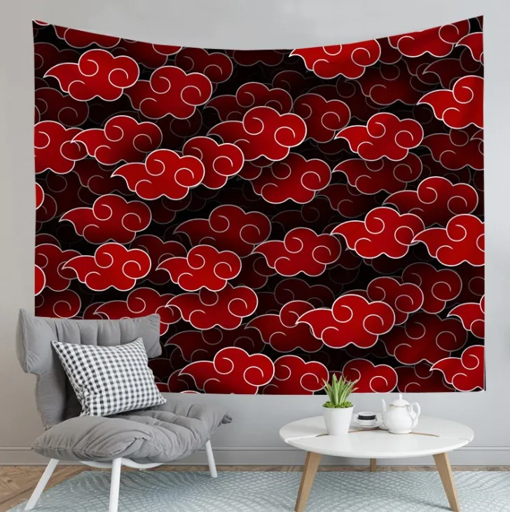 Factory Wholesale Custom 3d Printed Wall Hanging Tapestries Wall Decoration Anime Wall Naruto Tapestry