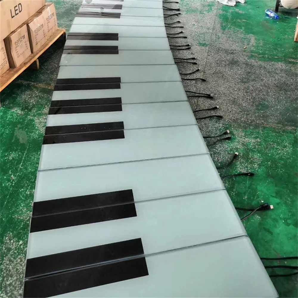 Biumart Brick Lights LED Piano Interactive Sensor Sounding Floor Light for Outdoor Interactive Event