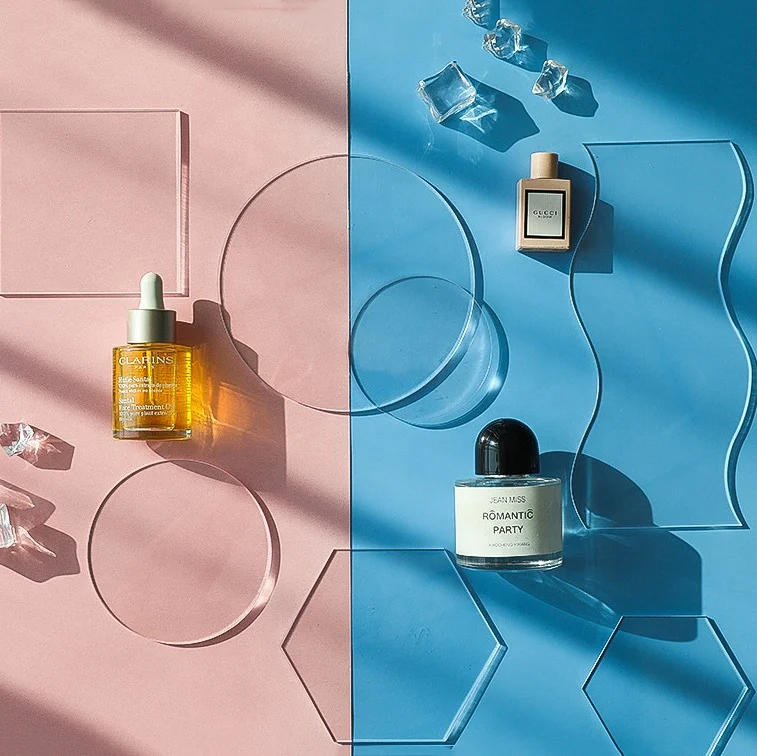 Прозрачный Акриловый Витринный фон для ювелирных изделий, серег, браслетов, ожерелий, косметическое оборудование для фотосъемки