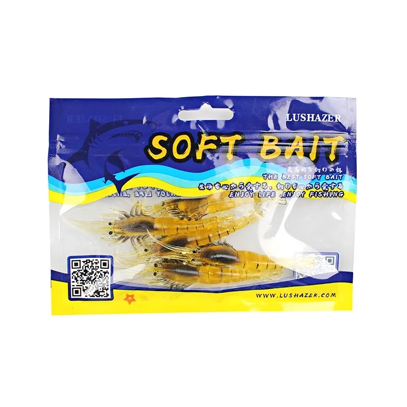 
Factory price high quality black minnow soft lure matrix for silicone baits 3.5g 10cm shrimp lure 